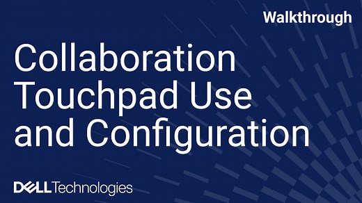 How to use your Collaboration Touchpad