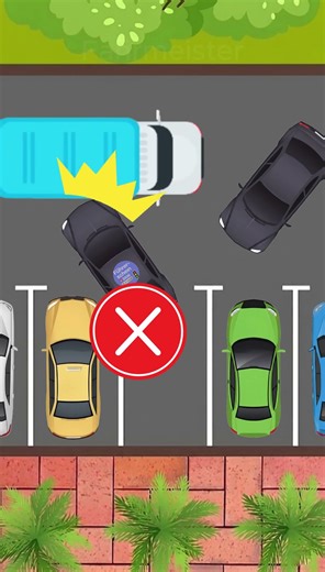 🚗 Im engen Parkplatz fest? So kommst du sicher raus #driving #dmv #tips #shorts #youtubeshorts #fyp