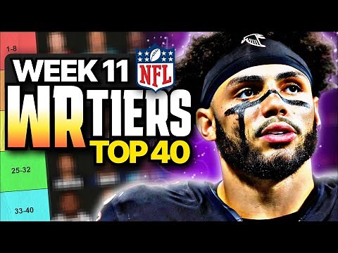 Week 11 Fantasy Football WR Rankings (Top 40)