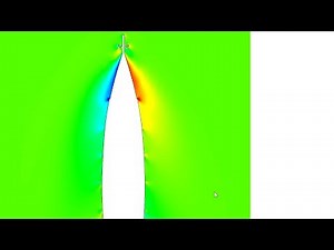 Tintin Destination Moon Rocket Aerodynamics Mid Iteration Preview - SolidWorks Flow Simulation