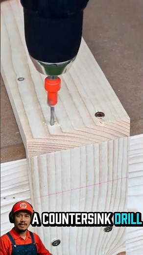 How to Use a Countersink Bit for a Perfect Flush Finish #diy #screw