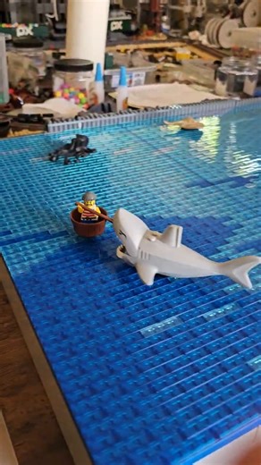 Lego sea creatures swim #GoBrick