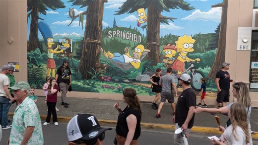 A look back at the Simpsons mural in Springfield