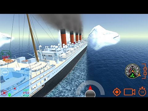 RMS Aquitania hits the iceberg - Ship Handling Simulator - Ship Mooring 3D