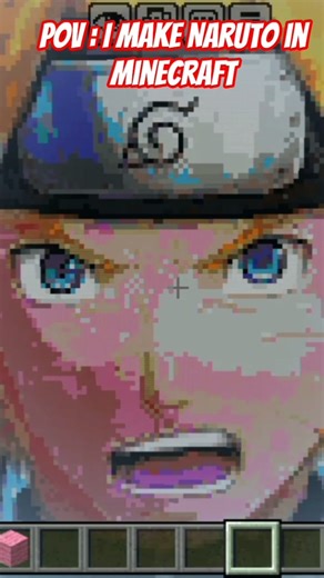 I make Naruto in minecraft #shorts #minecraft