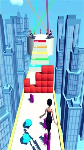 MAX Stack Impossible Run 😱 #shorts #gaming #obstacle
