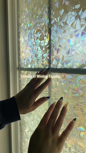 ASMR 1 minute of window tapping 🪟 #asmr #asmrsounds #asmrtapping #asmrtappingsounds #asmrtingles