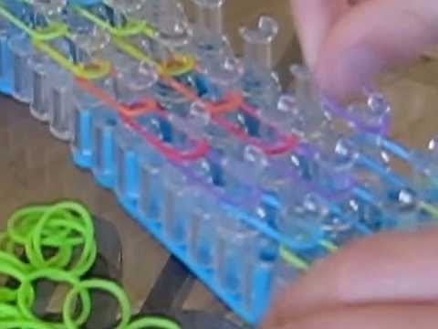 DIY STEP BY STEP Waterfall Rubber band Bracelet. Easy Beginner Rainbow Loom craft