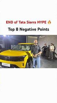 End of Tata Sierra Hype 🔥 Top 9 Negative Points that nobody told you