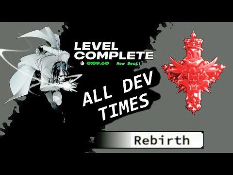 Neon White - Mission 1 Rebirth ALL 10 Red Medals (Dev Times) - No Glitches
