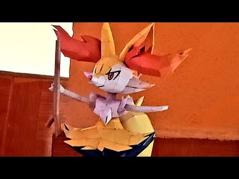 Braixen| Pokemon| Papercraft