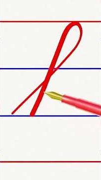 how to write small letter k in cursive handwriting