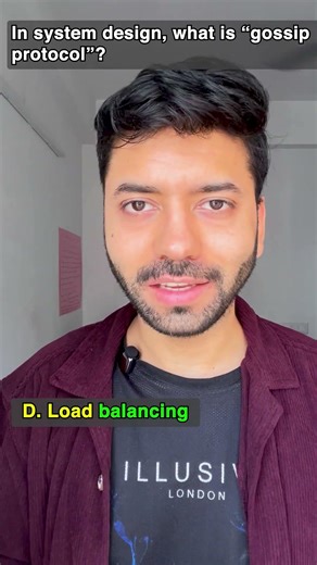 Gossip Protocol Explained 🗣️ | Distributed Systems Made Easy #shorts #interview #quiz #systemdesign