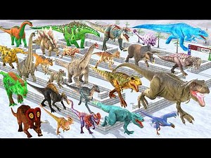Maze Madness Race 24 Dinosaurs: Which is the Fastest Dinosaur? Animal Revolt Battle Simulator