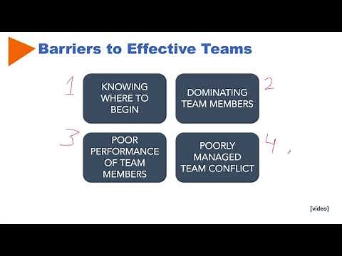 Barriers to effective teams