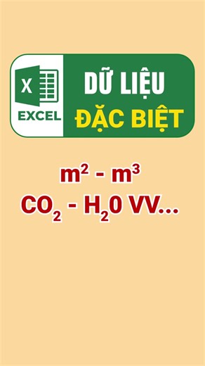 cách gõ m2, m3, Co2, H2O trong excel - nhập dữ liệu có số mũ hoặc chỉ số trên,chỉ số dưới trong excel #minhlakhoa #khoatinhoc #tinhocvanphong #meotinhochay #excel #exceltutoriales #sachexcel #sachword #education #LearnOnTikTok