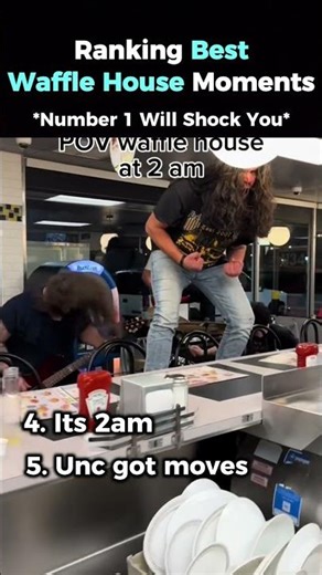 Ranking Best Waffle House Moments #shorts #waffle #restaurant