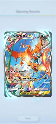 Charizard ex Immersive card animation in Pokemon TCG Pocket #charizard #pokemon #pokemongame #ptcgp
