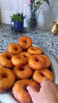 Easy Soft Donut Recipe || #food #nepalifood #recipe #cooking #ytshorts #ambucooks