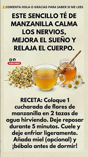 ✅️​Beneficios del Té de Manzanilla