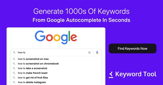 Keyword (Research) Tool ⚠️ Plan Google Keywords【FREE】