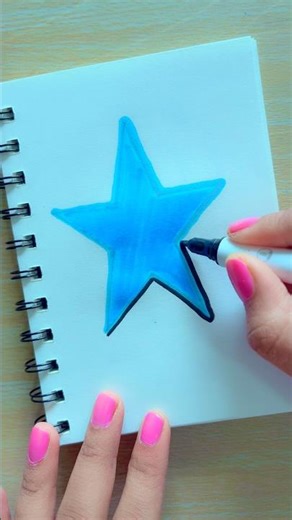Drawing & Coloring Star Shape Fun | Easy Art Tutorial #StarShape #Coloring #DrawingStar
