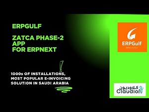 Zatca Phase-2 app from ERPGulf (Version-2 ). Open-source Saudi E-Invoicing app for Frappe ERPNext.