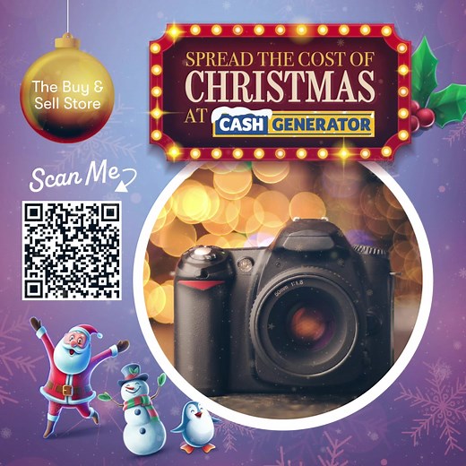 Add extra sparkle to your Christmas shopping this year ✨ Visit any Cash Generator store today and spread the cost on incredible gifts at super-low prices for all the family, with just a small deposit to secure and no additional charges or fees 拾 Find your local store at https://cashgenerator.co.uk/pages/stores T&C's apply - ask staff for full details. In store only. Collect item once balance paid in full. Unregulated product. | Cash Generator | Facebook