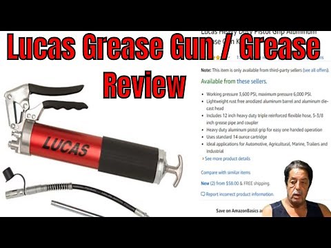 Lucas Grease Gun & Heavy Duty Grease Review