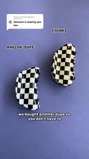 Amazon Dupes vs. Original Checkered Claw Comparison