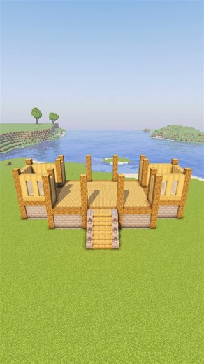 Build this easy wooden house in minutes! 🏡 #minecraft #build