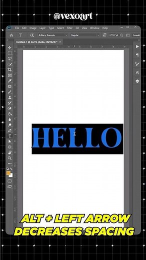 Alt + Right Arrow in Photoshop | Increase Letter Spacing (Typography Shortcut)