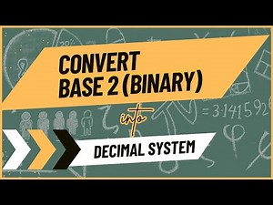Conversion on binary numbers (base 2) into decimal numbers