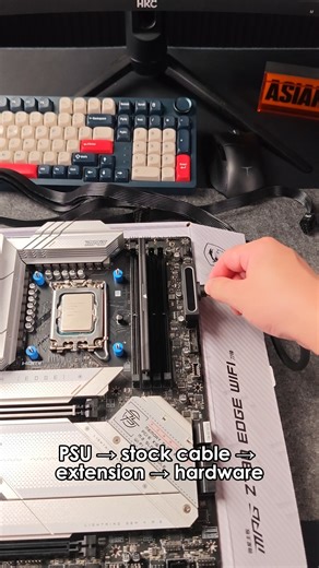 ASIAHORSE on Instagram: "76.32% of PC builders mess up cable extensions? 😭 Most people don’t even know which spec to use… let alone how to install them the right way. That’s why we made the Hydrus Cable lineup—simple, clean, and ready for any build: Hydrus 24-pin Hydrus 8-pin CPU Hydrus 8-pin GPU Hydrus 16-pin (12VHPWR) Stop guessing. Pick the right fit and build smarter. ⚡ #ASIAHORSE #cableextensions #psucables #customcables #cablemod #rgbcable #PCBuild #GamingPC #BudgetPC #PC #pcbuildingtips 