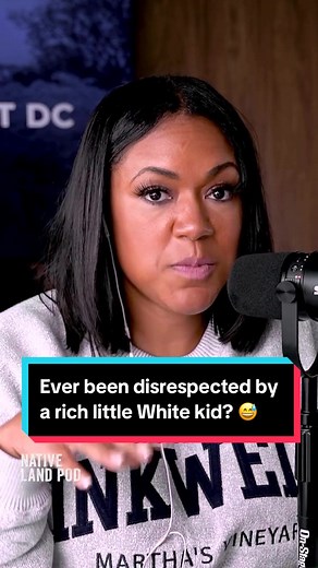 Ever had been disrespected by a little rich white kid? 😅 If you haven’t yet, you have to hear #tiffanycross #storytime about her latest speaking engagement at a private school! Can anyone relate? In the comments, weigh in #NLPfam! #nativelandpod #nlp #welcomehomeyall #podcast