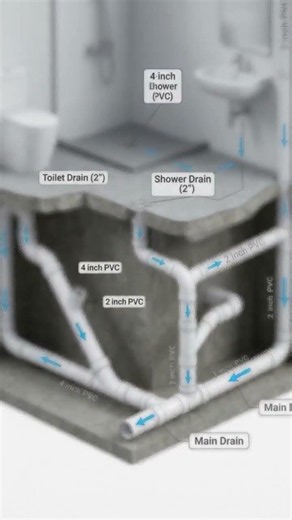Bathroom Plumbing Layout Explained Step by Step | Full Drainage & Vent Pipe Guide