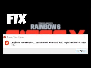 Fix R6 Siege "User File Not Found" Error | BattleEye Launch Solution