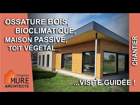 New 100% wood-framed house, bioclimatic, and designed according to the logic of a Passive House