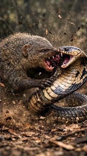 Mongoose vs Cobra Real Fight 😱 Dangerous Snake Battle in Jungle | #shorts