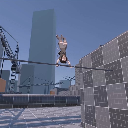 JankyAnims on Instagram: "When you didn't make the dismount flip animation yet so you're just stuck swinging on the bar for all eternity"