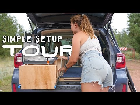 the ULTIMATE Subaru Car Camping Setup (simple)