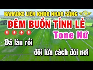 Karaoke Liên Khúc Nhạc Vàng Tone Nữ Siêu Hay | Chọn Lọc Nhạc Trữ Tình Dễ Hát - Đêm Buồn Tỉnh Lẻ