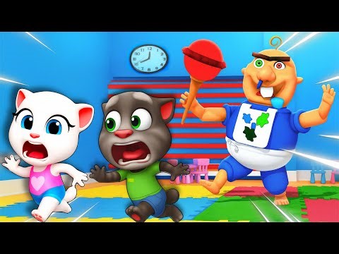 Talking Tom plays: BABY BOBBYS DAYCARE Roblox - My Talking Tom and Friends #Roblox #OBBY #talkingtom