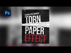 Photoshop Tutorial: How to Make Realistic Paper Torn Effect