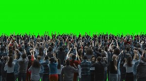 Green Screen Big Crowd People Having Stock Footage Video (100% Royalty-free) 1051807885 | Shutterstock