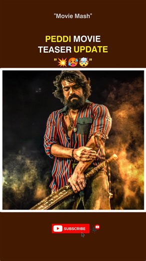Peddi movie Teaser Update🥵💥#peddi#movie#teaser#update#ramcharan#viral#shorts#reels#facts#trending