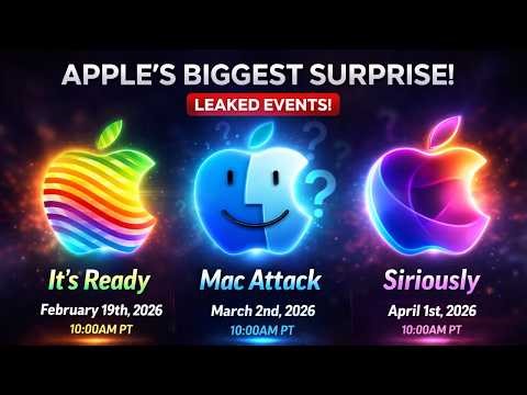 3 Apple Events LEAKED for 2026 — iPhone 17e, M5 Macs & 10 NEW Products!