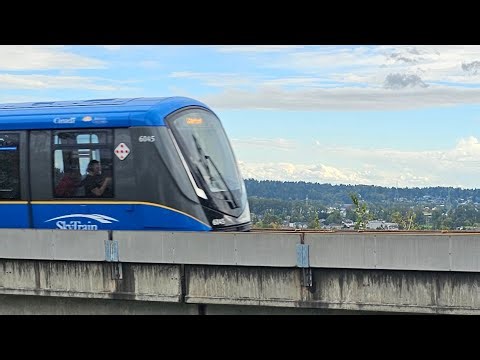 Skytrain watch live here in New Westminster British Columbia Canada