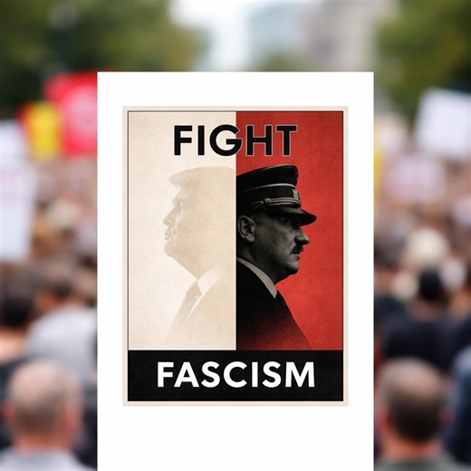 OG Fight Fascism Anti-trump Hitler Sign for No Kings Rally March (digital Download) Instant Pro Democracy Protest Sign + Free Bonus Files - Etsy
