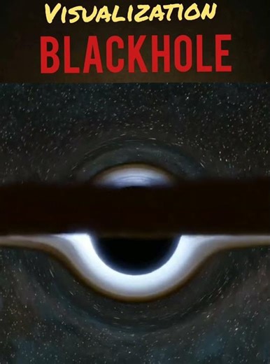 What a Black Hole Really Looks Like | Stunning Visualization of Spacetime & Light Bending #Shorts